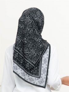 Zehra Scarf Printing Black